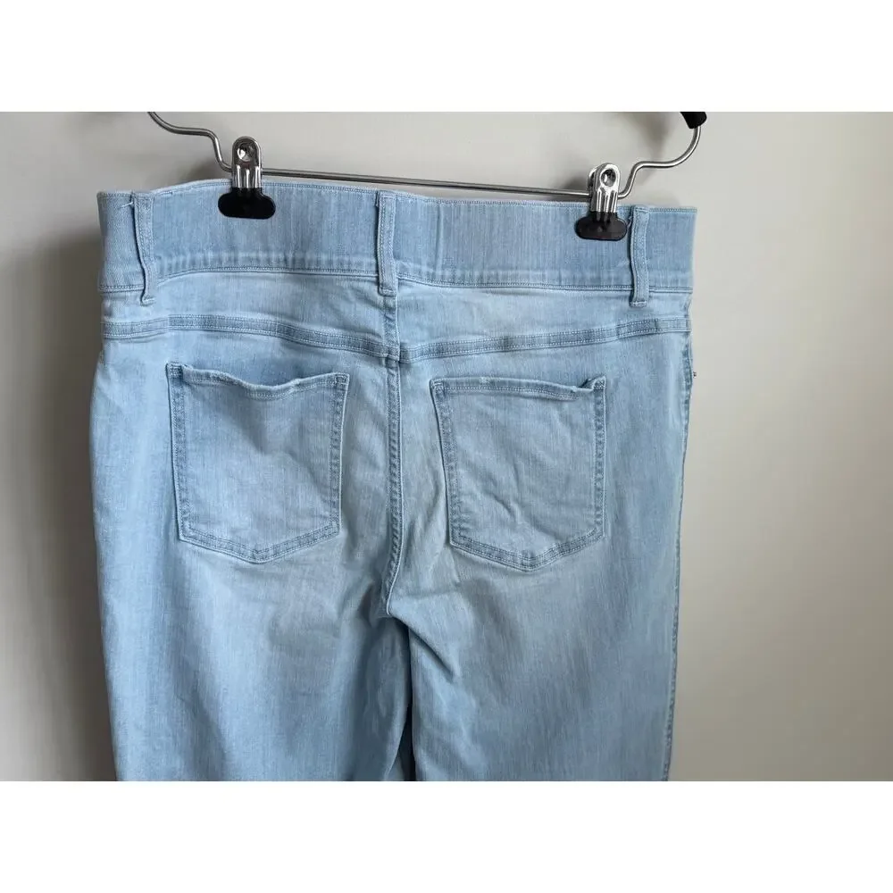 Spanx High Waisted Flare Denim Jegging Retro Light Wash Women's Plus Size 1X